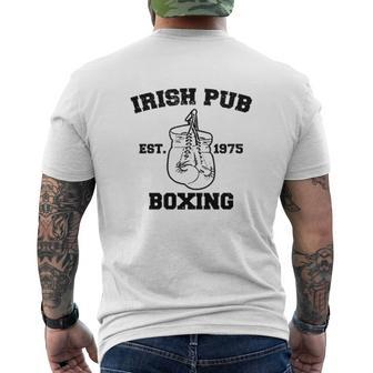 Irish Pub Boxing Baseball Mens Back Print T-shirt - Thegiftio UK