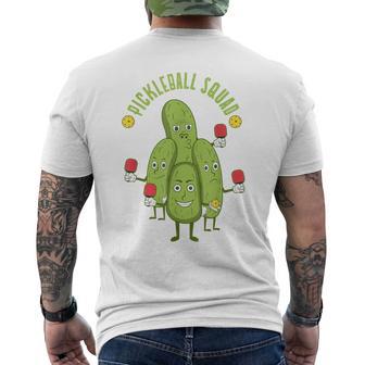 Ironic Pickle Ball Player Dink Pickleball Squad Men's T-shirt Back Print - Monsterry AU