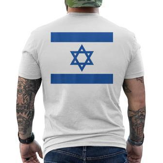 Israeli Flag Jewish Star Of David Stand With Israel Men's T-shirt Back Print - Monsterry AU
