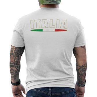 Italia 2021 Jersey Italian Flag Italy Men's T-shirt Back Print - Thegiftio UK