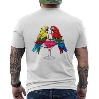 It's 5 O'clock Somewhere Parrots Summer Vacation Lover Men's T-shirt Back Print - Monsterry UK