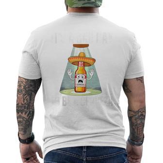 It's A Bad Day To Be A Cerveza Drinking Police Beer Men's T-shirt Back Print - Monsterry