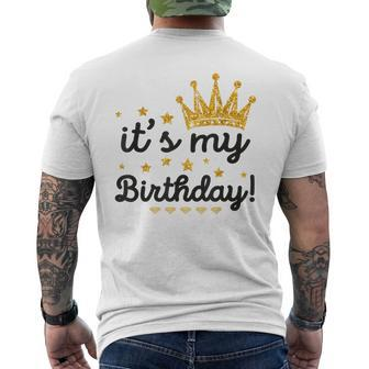 It's My Birthday For Mens Women Ns Girls Men's T-shirt Back Print - Monsterry AU