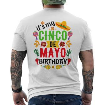 It's My Cinco De Mayo Birthday Cinco De Mayo Birthday Men's T-shirt Back Print | Mazezy DE