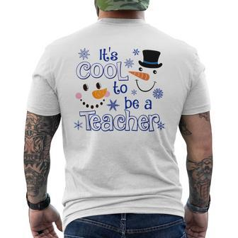 It's Cool To Be A Teacher Men's T-shirt Back Print - Monsterry UK