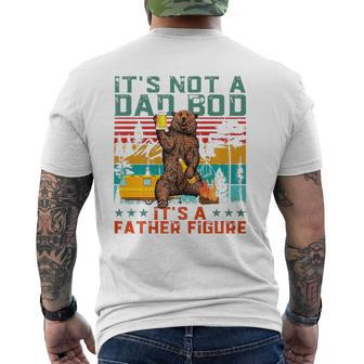 It's Not A Dad Bod It's Father Figure Bear Beer Lover Mens Back Print T-shirt | Mazezy