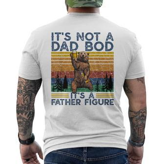 Its Not A Dad Bod Its A Father Figure Bear Beer Lovers Men's T-shirt Back Print - Monsterry DE