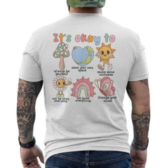 Its Okay To Feel All The Feels Love Yourself Men's T-shirt Back Print - Monsterry UK