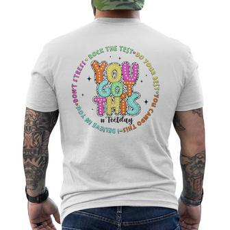 Its Test Day You Got This Rock The Test Dalmatian Dots Men's T-shirt Back Print | Mazezy CA