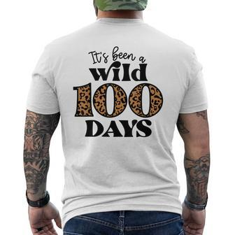It's Been A Wild 100 Days Happy 100Th Day Of School Men's T-shirt Back Print | Mazezy