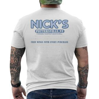 It's A Wonderful Life Nicks Bar George Bailey Clarence Men's T-shirt Back Print - Monsterry CA