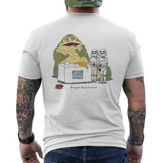 Jabba The Hutt Taco Tuesday Bring Me The Hot Sauce Mens Back Print T-shirt - Thegiftio UK