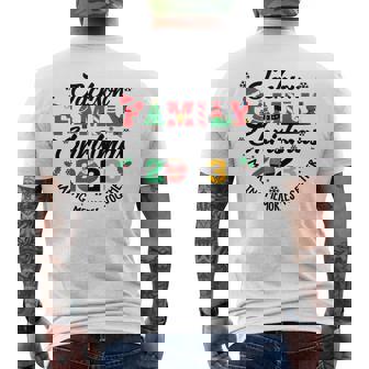 Jackson Family Name Christmas Matching Surname Xmas Men's T-shirt Back Print - Seseable