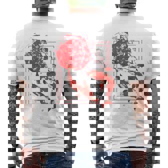 Japanese Culture Cherry Blossom Sakura Asian Fish Koi Carp Men's T-shirt Back Print - Thegiftio