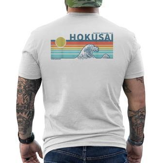 Japanische Kanagawa-Welle In Der Retro-Vaporwave-Ästhetik T-Shirt mit Rückendruck - Seseable