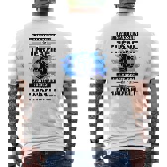 Je N'ai Pas Besoin De Thérapie Handball T-shirt imprimé au dos - Cadeauxyz