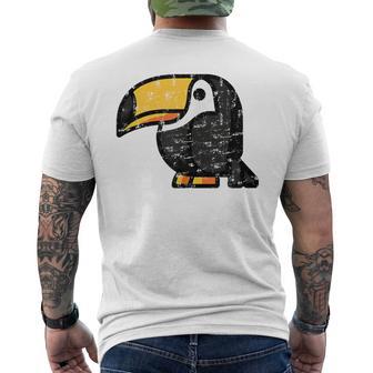 Joli Motif Toucan Pour Les Fans D'oiseaux Grunge T-shirt imprimé au dos - Cadeauxyz