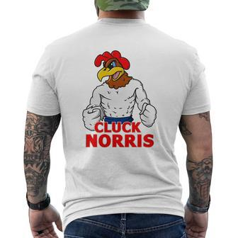 Karate Cluck Norris Mens Back Print T-shirt - Thegiftio UK