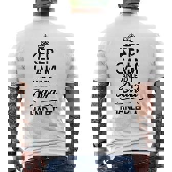 Keep Calm And Let David Handle It Name Men's T-shirt Back Print - Seseable