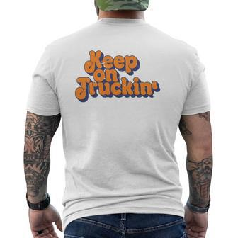 Keep On Trucking Retro Classic Vintage S Mens Back Print T-shirt | Mazezy