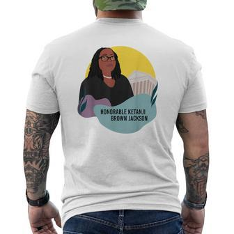 Ketanji Brown Jackson Black History African Woman Judge Law Mens Back Print T-shirt - Thegiftio