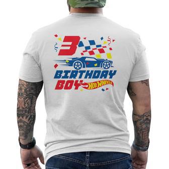 Kinder Hot Wheels – Junge Zum 3 Geburtstag T-Shirt mit Rückendruck - Geschenkecke