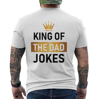 King Of The Dad Jokes Mens Back Print T-shirt | Mazezy