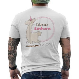 Lama Ich Kann Auch Einhorn By Nici T-Shirt mit Rückendruck - Seseable