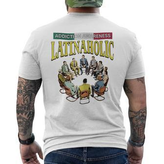 Latinaholic Addition Awareness Latina Lovers Meme Men's T-shirt Back Print - Monsterry CA