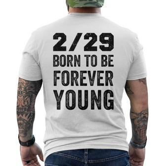 Leap Year Birthday Forever Young Leapling Men's T-shirt Back Print | Mazezy DE