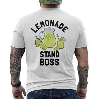 Lemon Juice Lemonade Stand Boss Men's T-shirt Back Print - Monsterry CA