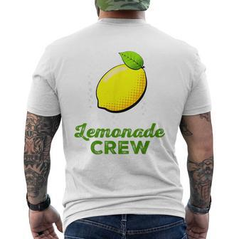 Lemonade Stand Crew And Boss Lemon Juice Summer Yellow Men's T-shirt Back Print - Monsterry CA