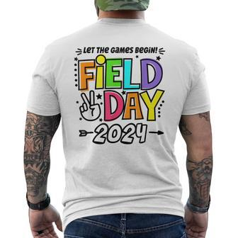 Let The Games Begin Field Day 2024 Men's T-shirt Back Print - Monsterry DE