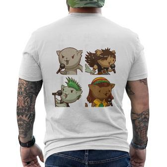 Let It Meow Pun Cat Kittens Singing Cats Lover Men's T-shirt Back Print - Monsterry