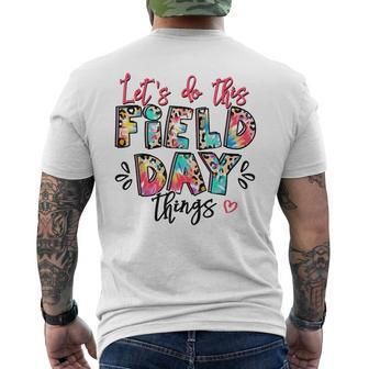 Let's Do This Field Day Thing Colors Quote Tie Dye Boys 2023 Men's T-shirt Back Print - Monsterry AU