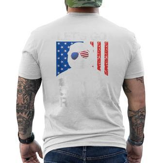 Let's Go Brandon Pro Trump 2024 Flag Anti Joe Biden Men's T-shirt Back Print - Thegiftio UK