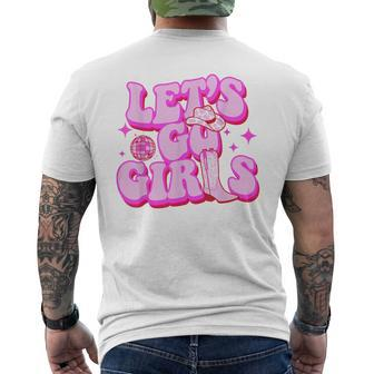 Let's Go Girls Cowgirls Leopard Hat Boots Western Country Men's T-shirt Back Print - Thegiftio UK