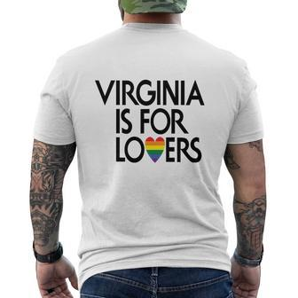 Lgbt Travel Virginia Is For Lovers Mens T-Shirt Mens Back Print T-shirt - Thegiftio UK