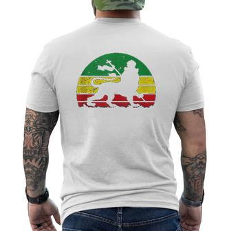 Lion Of Judah Rasta Jamaican Reggae Mens Back Print T-shirt - Thegiftio UK