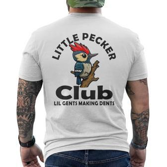 Little Pecker Club Adult Humor Men's T-shirt Back Print - Seseable