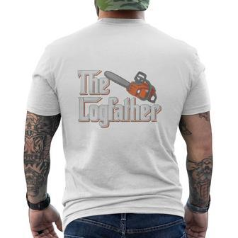 The Logfather For Dad Best Dad Best Christmas For Dad Mens Back Print T-shirt - Seseable