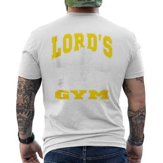 Lords Gym Lord's The Sin Of World Jesus Men's T-shirt Back Print - Monsterry CA