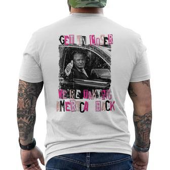 Get In Loser We Are Taking America Back Trump 2024 Men's T-shirt Back Print - Monsterry CA
