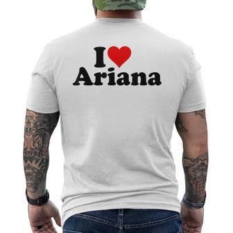 I Love Ariana T-Shirt mit Rückendruck - Seseable