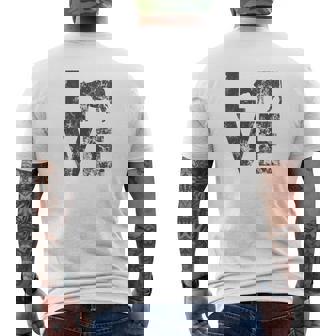 I Love Cows Distressed Vintage Look Cow Mens Back Print T-shirt - Thegiftio UK