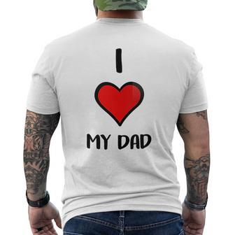 I Love My Dad Mens Back Print T-shirt | Mazezy DE