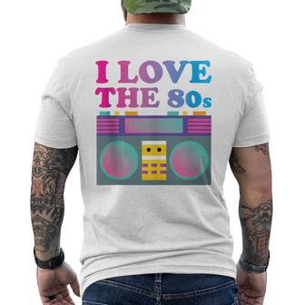 I Love The Eighties This Is My 80S Costume Vintage Retro Men's T-shirt Back Print - Monsterry DE