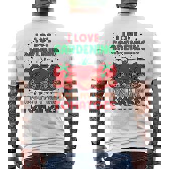 I Love Gardening From My Head Tomatoes Gardener Garden Men's T-shirt Back Print - Thegiftio UK