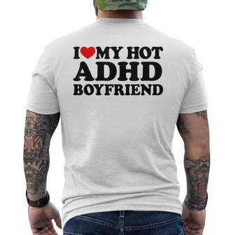 I Love My Hot Adhd Boyfriend I Love Adhd Boyfriend Men's T-shirt Back Print - Thegiftio UK