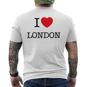 I Love London London Outfit Graphic & Cool s Men's T-shirt Back Print - Thegiftio UK